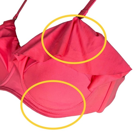 Maaji reversible Bikini Top chimeric wayfarer 2014 ruffle NWT Size Small - Picture 11 of 11